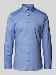 Super Slim Fit Business-Hemd mit Knopfleiste von OLYMP No. Six Blau - 32