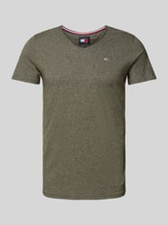T-Shirt mit Label-Stitching von Tommy Jeans Grün - 29