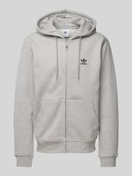 Sweatjacke mit Label-Stitching von adidas Originals Grau - 27