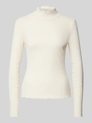 Longsleeve mit Muschelsaum von BOSS Orange Beige - 20