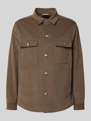 Regular Fit Hemdjacke aus Baumwoll-Mix Modell 'CARPER' von BOSS Beige - 21