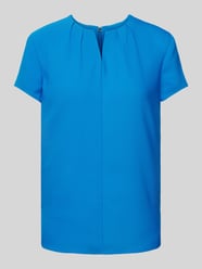 Blusenshirt mit Schlüsselloch-Ausschnitt von Calvin Klein Womenswear Blau - 3