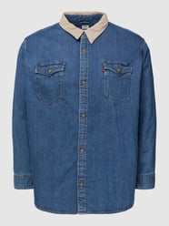 PLUS SIZE Jeanshemd mit Umlegekragen Modell 'BIG' von Levi’s® Big & Tall Blau - 26