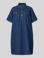 Knielanges Jeanskleid mit Brusttaschen Modell 'Biba East' von MOS MOSH - 1