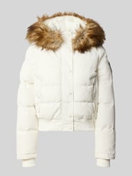Kurtka pikowana z kapturem i sztuczne futro model 'EVEREST BOMBER' od Superdry - 1