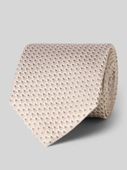 Seidenkrawatte im Allover-Look (7,5 cm) von OLYMP Beige - 7