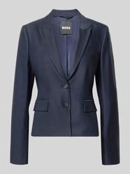Slim fit korte blazer van mix van viscose en lyocell model 'Jia18' van BOSS - 16