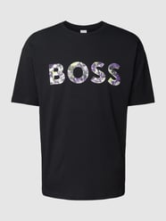 T-shirt z nadrukiem z logo model ‘Lotus’ od BOSS Green Czarny - 31