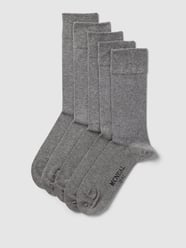 Socken mit elastischem Rippenbündchen im 5er-Pack von MCNEAL Grau - 1