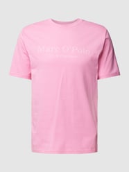 T-shirt z nadrukiem z logo od Marc O'Polo Różowy - 48