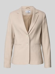 Żakiet o kroju slim fit z kołnierzem z połami i kieszeniami z wypustkami od MORE & MORE - 1
