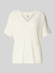 Regular Fit T-Shirt mit V-Ausschnitt Modell 'DELIA' von Soyaconcept - 34