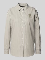 Bluzka koszulowa o kroju regular fit z wyhaftowanym logo model ‘KOTTA’ od Lauren Ralph Lauren - 9