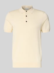 Koszulka polo o kroju slim fit z mieszanki lyocellu z dodatkiem jedwabiu od Profuomo - 22