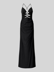 Abendkleid mit Schnürung von Luxuar Schwarz - 35