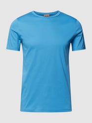 T-Shirt mit Label-Stitching Modell 'Perry' von MOS MOSH Blau / Türkis - 25
