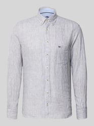 Slim Fit Leinenhemd mit Button-Down-Kragen von Fynch-Hatton - 18