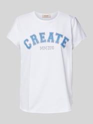 T-Shirt mit Label-Print Modell 'Celli' von MOS MOSH - 21