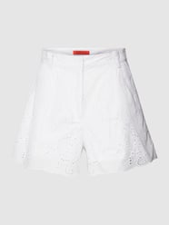 Korte broek met broderie anglaise, model 'VENTI' van MAX&Co. Wit - 28