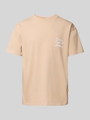 T-Shirt mit Label-Stitching Modell 'PRIMAVERA' von BLKVIS Beige - 26