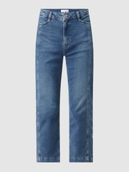 Cropped Straight Fit Jeans mit Stretch-Anteil  von No.1 Blau - 13