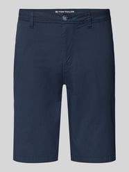 Szorty chino o kroju slim fit z mieszanka bawełny od Tom Tailor - 40