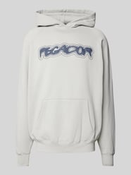 Hoodie mit Label-Print von Pegador Grau - 9