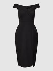 Cocktailjurk met hartvormige hals van TROYDEN COLLECTION Grijs / zwart - 47