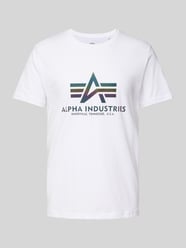 T-Shirt mit Label-Print von Alpha Industries - 48
