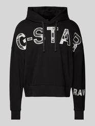 Oversized Hoodie mit Label-Statement von G-Star Raw Schwarz - 38