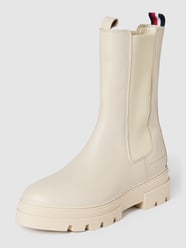 Chelsea boots van leer, model 'MONOCHROMATIC' van Tommy Hilfiger Wit - 1