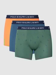 Trunks mit Logo-Bund im 3er-Pack Modell 'BOXER BRIEF AOP-3 PACK' von Polo Ralph Lauren Underwear Grün - 4