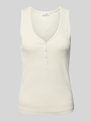 Slim Fit Tank Top aus Baumwoll-Mix von Marc O'Polo Beige - 39