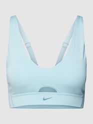 Biustonosz sportowy z wycięciem od NIKE TRAINING Niebieski - 32