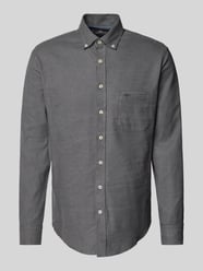 Regular Fit Flanellhemd mit Button-Down-Kragen von Fynch-Hatton Grau - 21