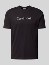 T-Shirt mit Label-Print von CK Calvin Klein Schwarz - 3