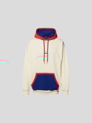 Oversized Hoodie mit Label-Print von MSGM Weiß - 3