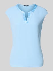T-shirt van mix van viscose en elastaan met v-hals van COMMA - 23