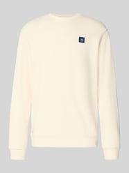 Sweatshirt mit Label-Badge und Rundhalsausschnitt von Scotch & Soda Beige - 21