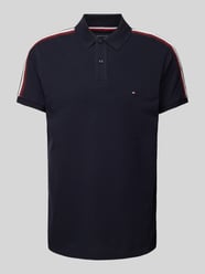 Regular Fit Poloshirt mit Logo-Stitching von Tommy Hilfiger Blau - 42