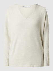Pullover met extra brede schouders, model 'Rica' van Only Wit - 8