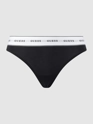 Stringi z paskiem z logo od Guess Czarny - 8