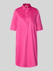 Sukienka koszulowa do kolan z wpuszczanymi kieszeniami od Christian Berg Woman - 41