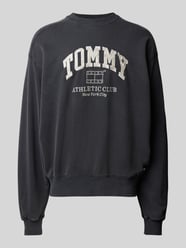 Sweatshirt mit Label-Stitching von Tommy Jeans Schwarz - 20