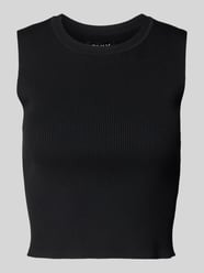 Slim fit korte top van viscosemix van Only - 20