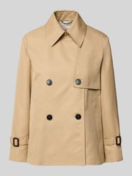 Korte Trenchcoat van katoenmix van Weekend Max Mara Beige - 21
