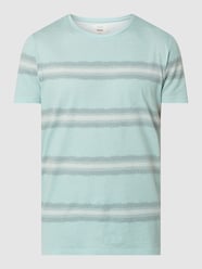 T-shirt met streepmotief, model 'Thomas'  van Redefined Rebel Groen - 37