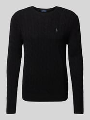 Pullover mit Logo-Stitching von Polo Ralph Lauren Schwarz - 6