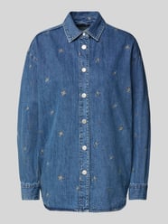 Relaxed Fit Jeansbluse mit Motiv-Stitching Modell 'BLOSSOM' von Pepe Jeans - 13