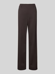 Spodnie materiałowe z prostą nogawką w kant model ‘Fenja’ od STEHMANN - 18